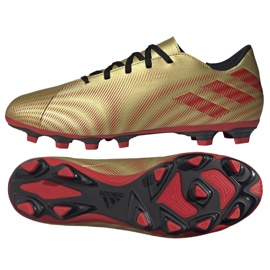 Chuteiras Adidas Nemeziz Messi.4 FxG M FY0762 roxo, ouro dourado