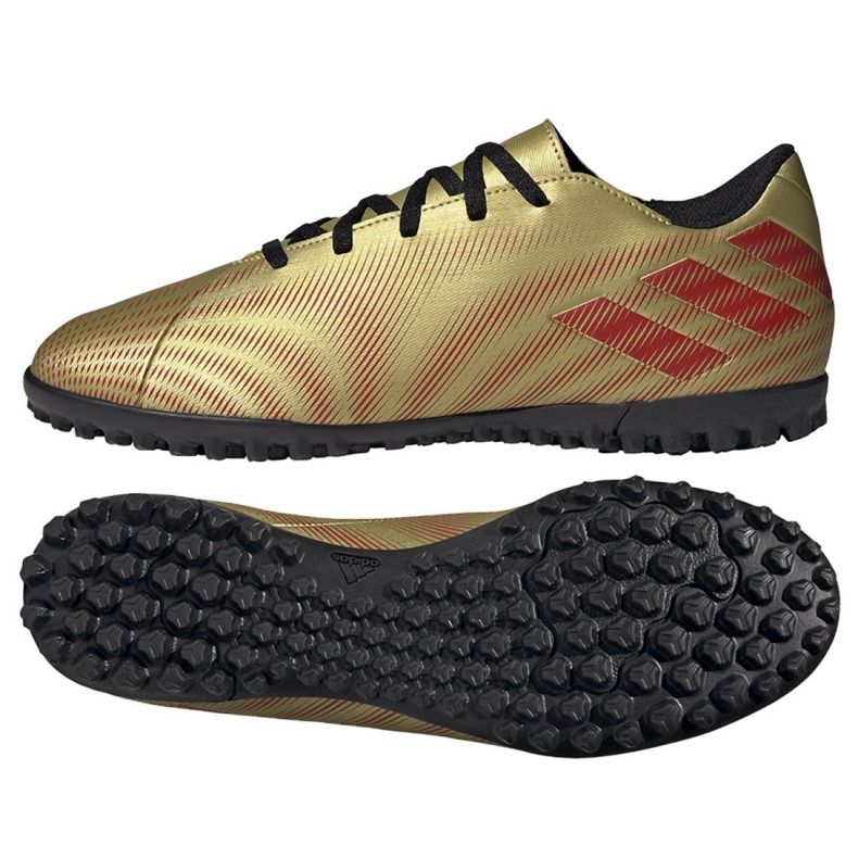 Chuteiras Adidas Nemeziz Messi.4 Tf M FY0764 dourado dourado