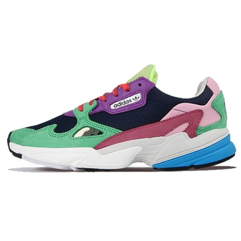 Sapatos Adidas Originals Falcon W CG6211 rosa multicolorido verde