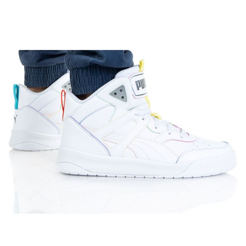 Puma Backcourt Mid Rainbow M 368872 01 branco