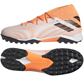Chuteiras Adidas Nemeziz.3 Tf M FW7345 multicolorido laranjas e vermelhos