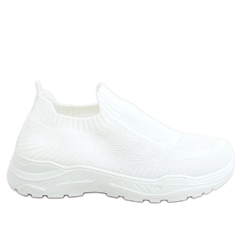 White LA172P meias brancas calçado desportivo branco