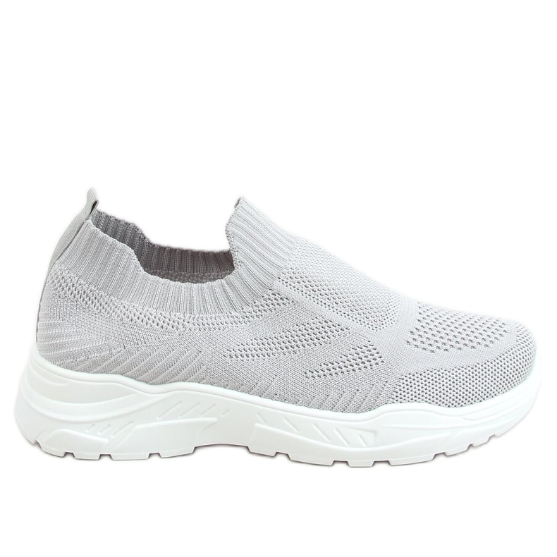 Cinza LA172P meias cinza calçados esportivos