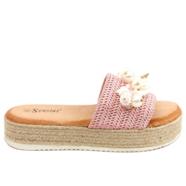 Chinelos alpercatas com conchas rosa CK117P rosa Chinelos alpercatas com conchas rosa CK117P rosa