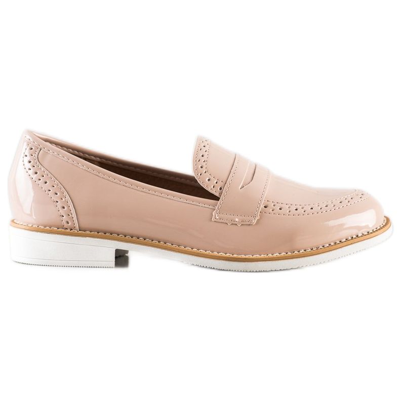 Sun Color Brogues lacados bege