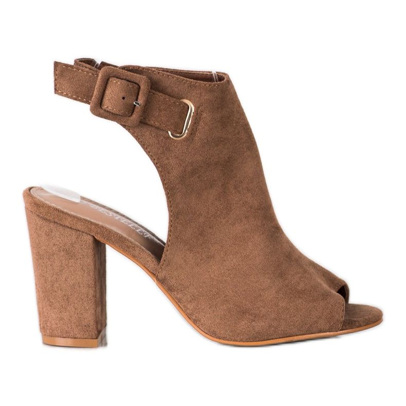 Bestelle Sandálias Fechadas com Fivela castanho Bestelle Sandálias Fechadas com Fivela castanho