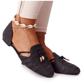 Bailarinas no Spitz com linha trançada Lu Boo Preto