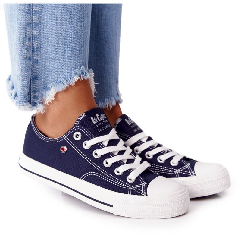Tênis feminino Lee Cooper LCW-21-31-0095L Azul marinho branco
