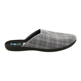 Chinelos masculinos Adanex 25950 cinza xadrez