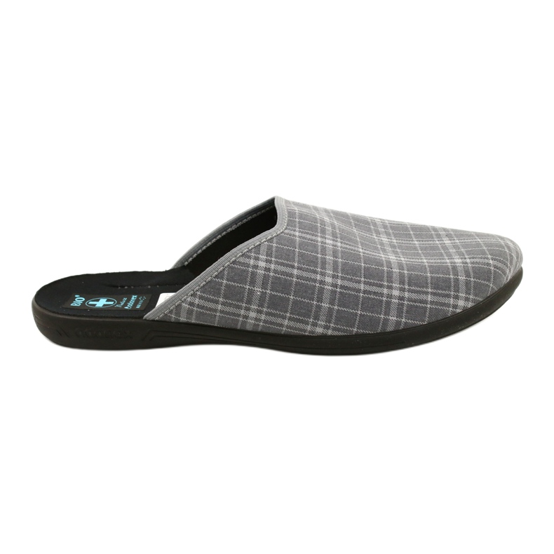 Chinelos masculinos Adanex 25950 cinza xadrez