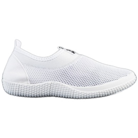 SHELOVET Sapatos com aberturas deslizantes branco SHELOVET Sapatos com aberturas deslizantes branco