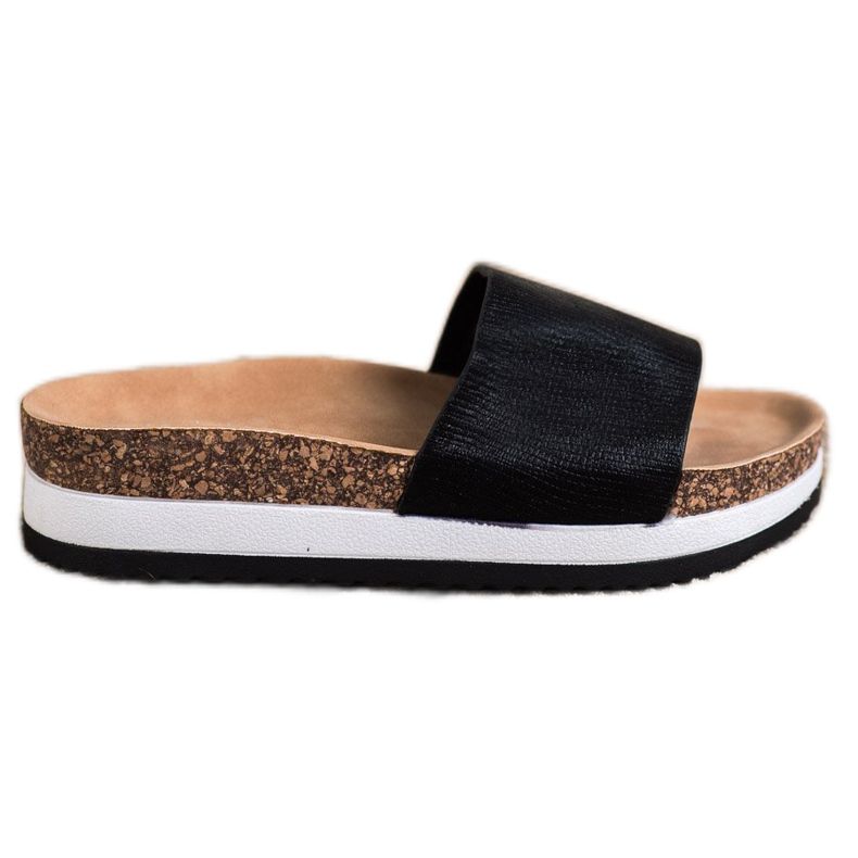 Kayla Chinelos na plataforma preto