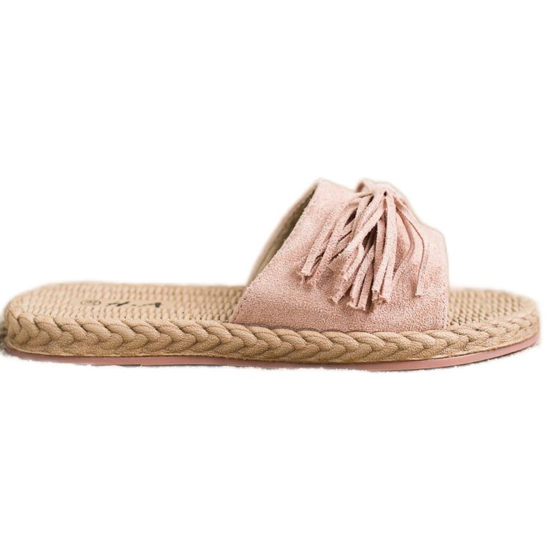 SHELOVET Chinelos com franjas rosa SHELOVET Chinelos com franjas rosa