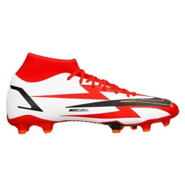 Chuteiras Nike Superfly 8 Academy CR7 Mg M DB2854-600 cinza / prata, branco, vermelho branco