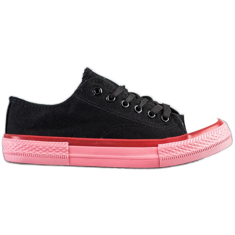 SHELOVET Tênis na plataforma rosa preto