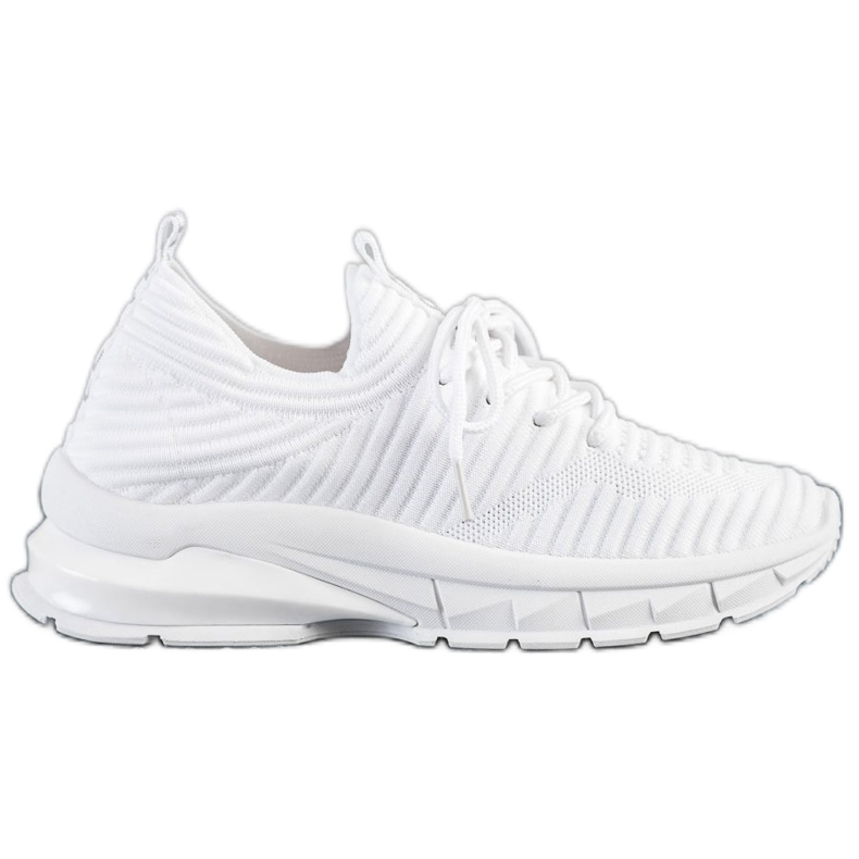 SHELOVET Tênis brancos na plataforma