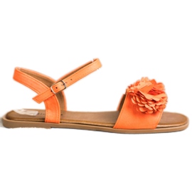 SHELOVET Sandálias laranja elegantes