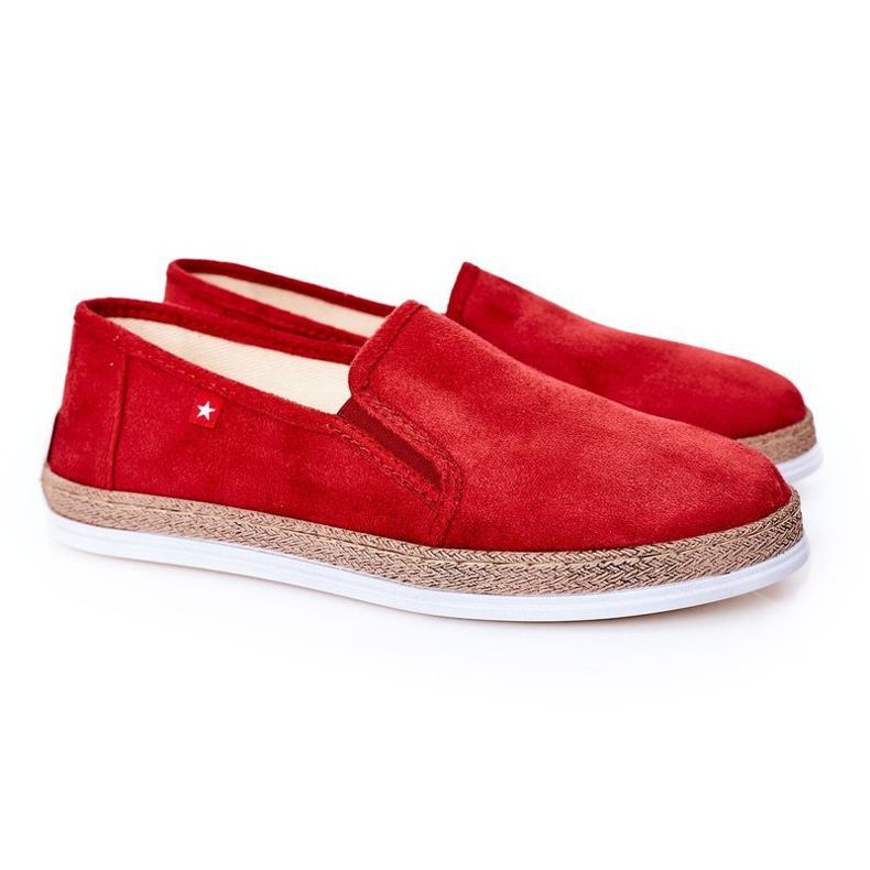 Alpercatas de camurça masculina Big Star HH176007 vermelho
