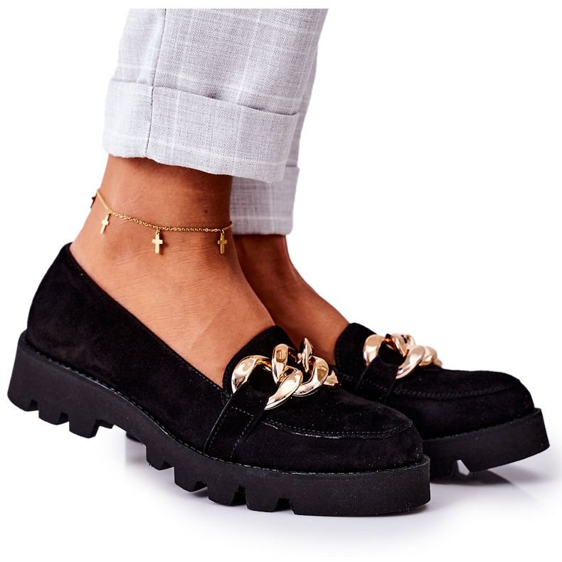 Mocassins de camurça Lewski Shoes 3040 Preto