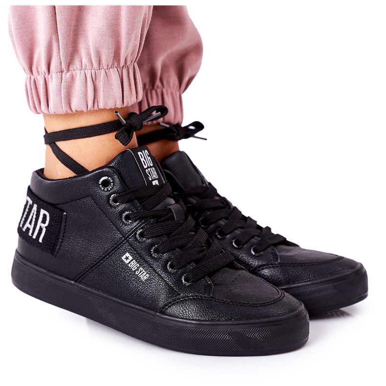 Tênis feminino Big Star Warm Black EE274351 preto