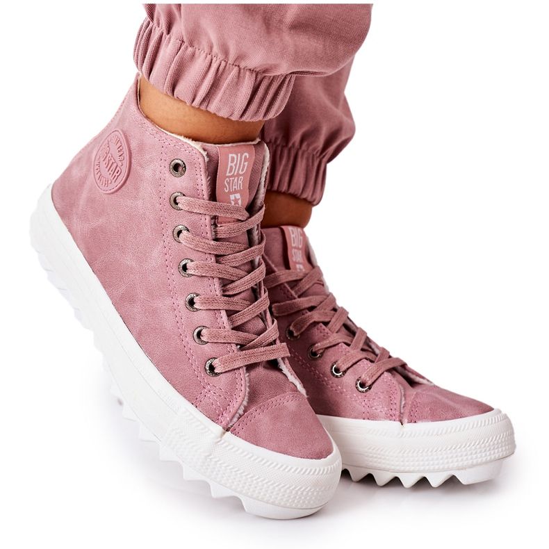 Tênis feminino Big Star rosa quente EE274113