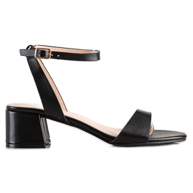 SHELOVET Sandálias Pretas Elegantes preto