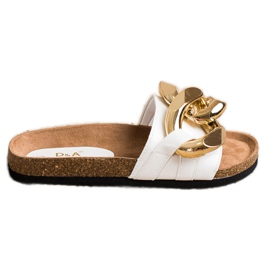 S. BARSKI Chinelos de moda brancos