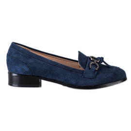 Mocassins VINCEZA de salto plano azul marinho azul