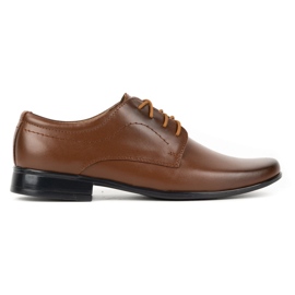 Olivier Sapatos de comunhão formal para crianças J1 marrom