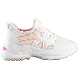 SHELOVET Tênis Branco Com Malha SHELOVET Tênis Branco Com Malha