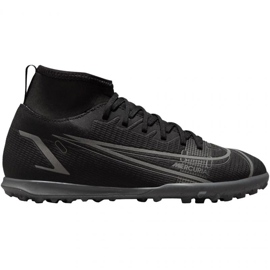 Chuteiras Nike Mercurial Superfly 8 Club Tf Jr CV0795-004 preto preto