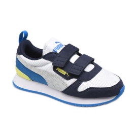 Puma R78 V Ps Jr 373617 18 branco azul marinho Puma R78 V Ps Jr 373617 18 branco azul marinho