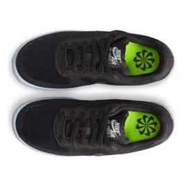 Sapato Nike Air Force 1 Crater Flyknit Jr DH3375-001 preto Sapato Nike Air Force 1 Crater Flyknit Jr DH3375-001 preto