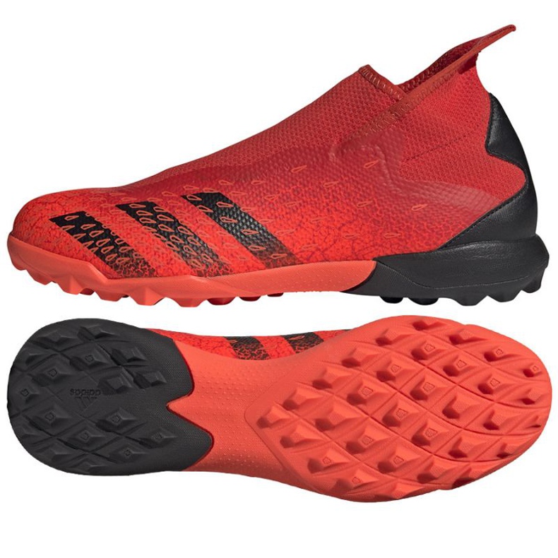 Chuteiras Adidas Predator Freak.3 Ll Tf M FY6300 multicolorido laranjas e tintos