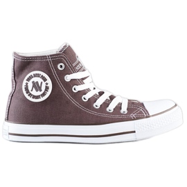 Tênis de cano alto New Age castanho