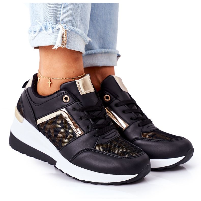 Fim de semana de tênis Black Wedge preto