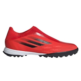 Chuteiras Adidas X Speedflow.3 Ll Tf M FY3266 multicolorido laranjas e vermelhos