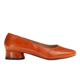 Marco Shoes Bailarinas de couro granulado marrom