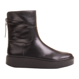 Marco Shoes Botins esportivos isolados com bainha na parte inferior preto