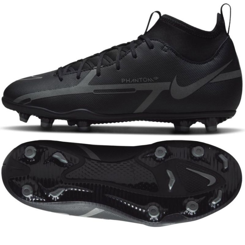 Chuteiras Nike Phantom GT2 Club Dynamic Fit FG / MG Jr DC0822 004 preto preto