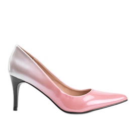 Sapatos de ouro rosa com salto agulha Kaqia dourado
