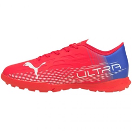 Chuteiras Puma Ultra 4.3 Tt Jr 106541 01 vermelho laranjas e vermelhos
