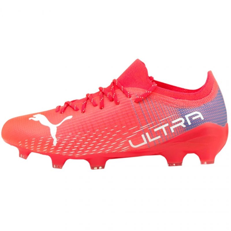 Chuteira Puma Ultra 2.3 Fg Ag M 106518 01 vermelho laranjas e tintos