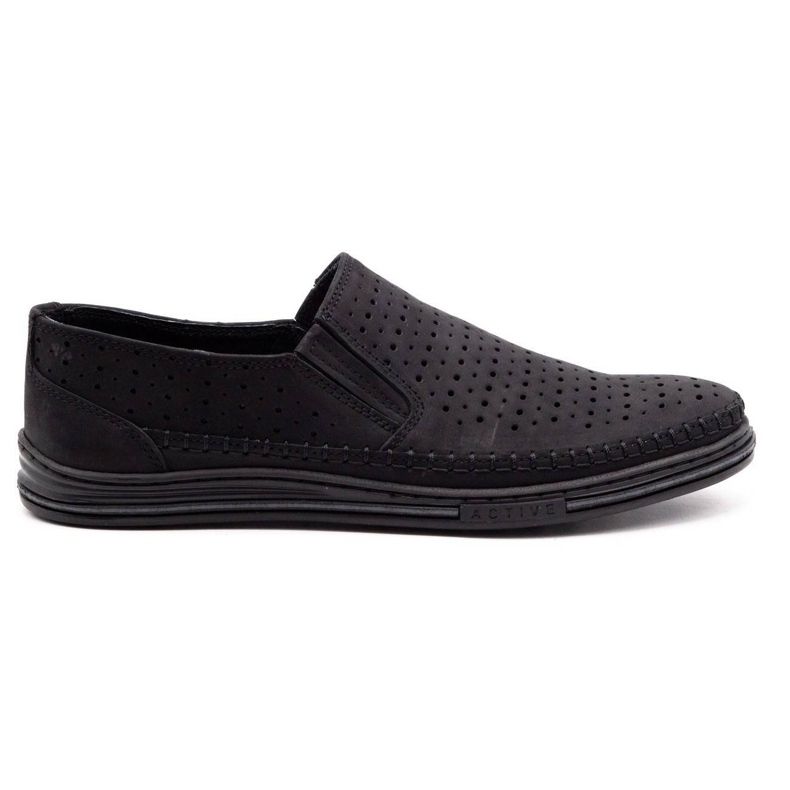 Polbut Sapatos perfurados masculinos 2107P pretos