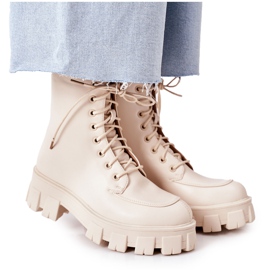 PS1 Botas quentes Workery Beżowe World Is Mine bege PS1 Botas quentes Workery Beżowe World Is Mine bege