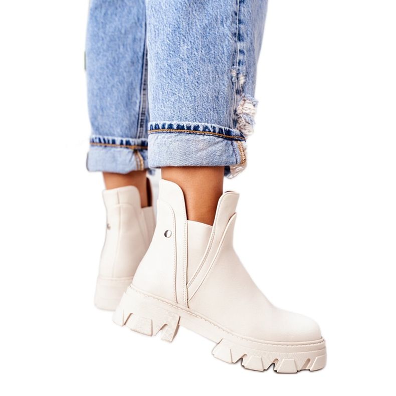 PS1 Botas quentes Botas Jodhpur Bege Hashtag