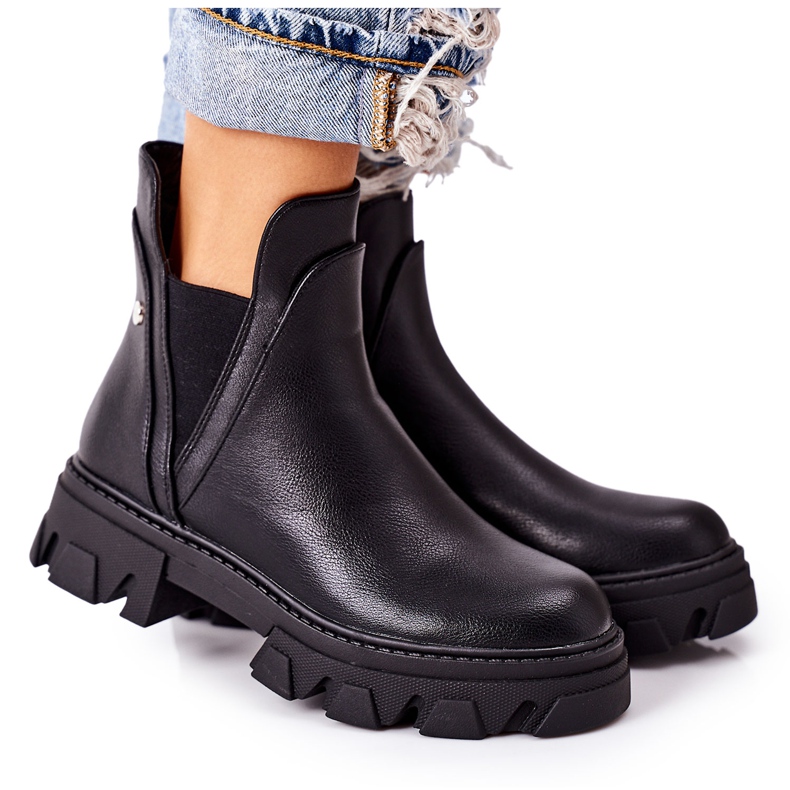 PS1 Botas quentes Botas pretas Jodhpur Hashtag preto PS1 Botas quentes Botas pretas Jodhpur Hashtag preto