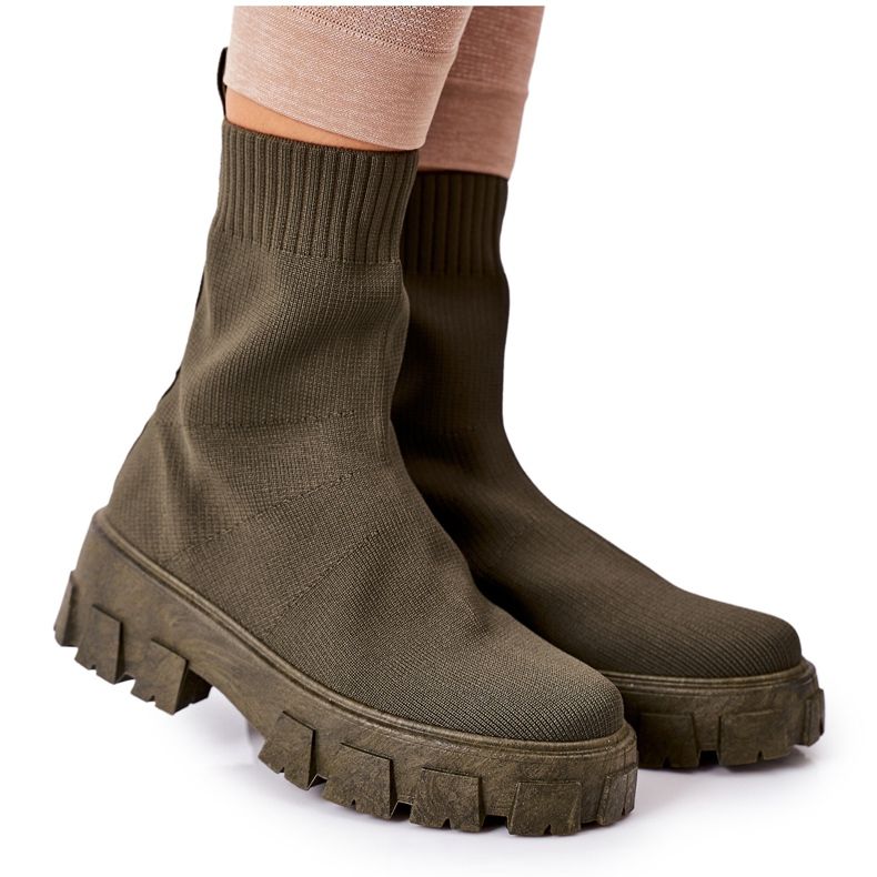 PS1 Trabalhadores de tecido elástico na plataforma de inspiração verde