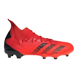 Chuteiras Adidas Predator Freak.3 Fg M FY6279 vermelho laranjas e vermelhos