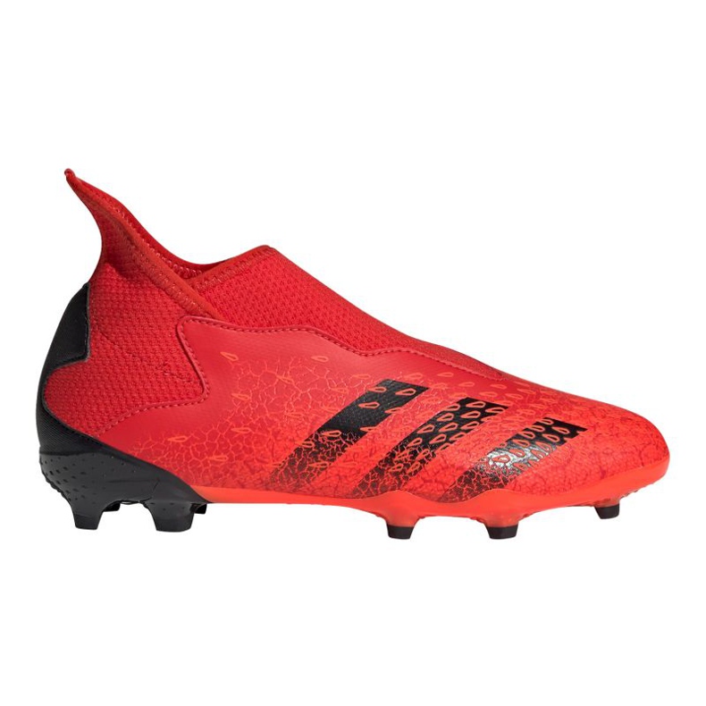 Chuteiras Adidas Predator Freak.3 Ll Fg Jr FY6296 multicolorido laranjas e tintos
